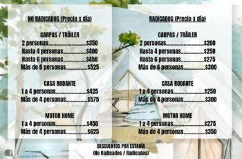 Camping Balneario Las Cañas (Río Negro)